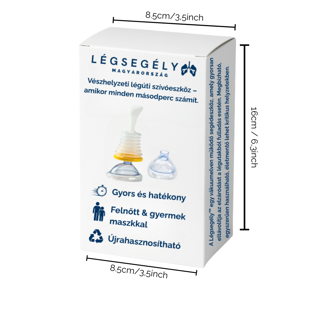 Légsegély™ - Vészhelyzeti szívóeszköz a légutak tisztítására - ErsteLuft™