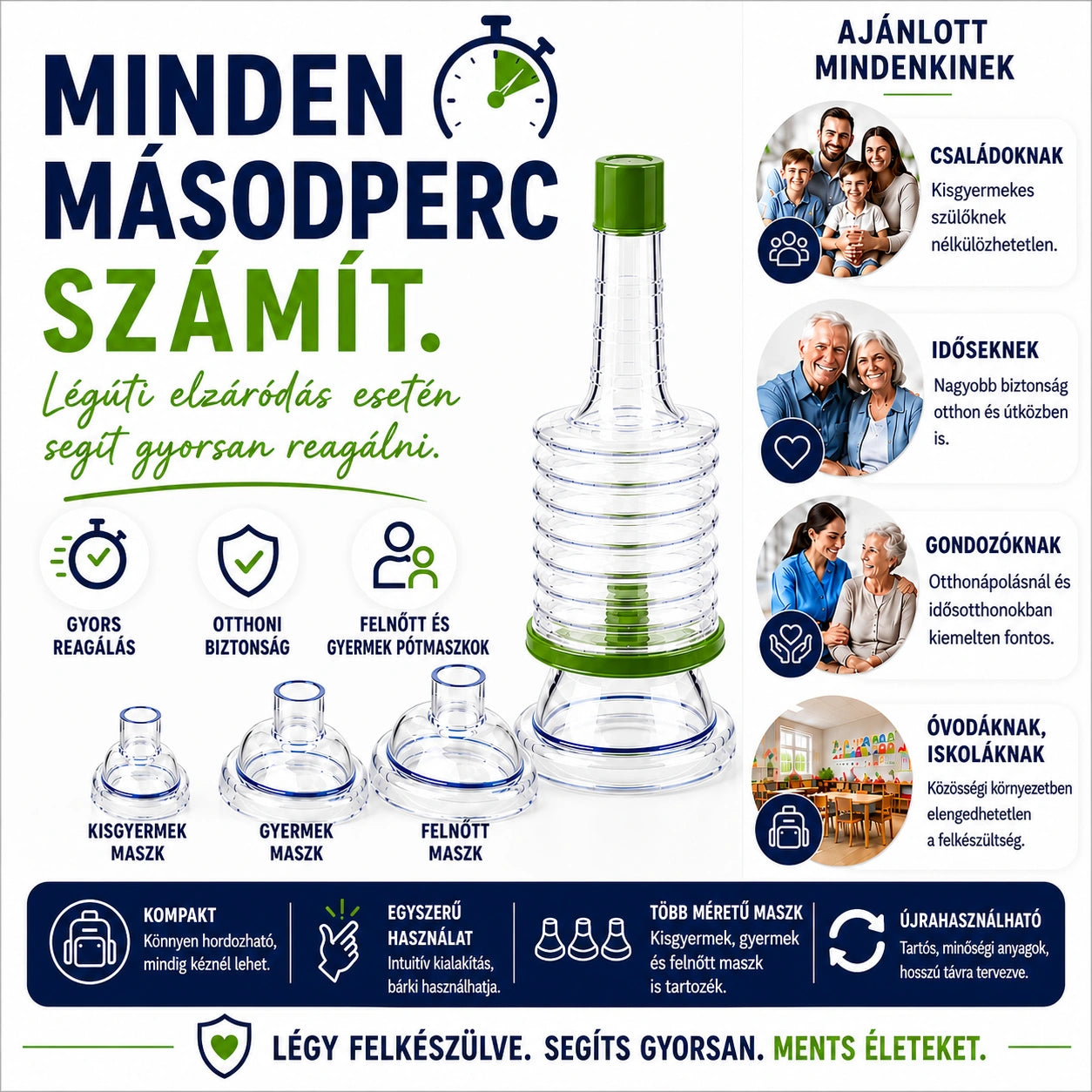 Légsegély™ - Vészhelyzeti szívóeszköz a légutak tisztítására - ErsteLuft™