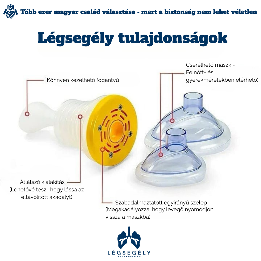 Légsegély™ - Vészhelyzeti szívóeszköz a légutak tisztítására - ErsteLuft™