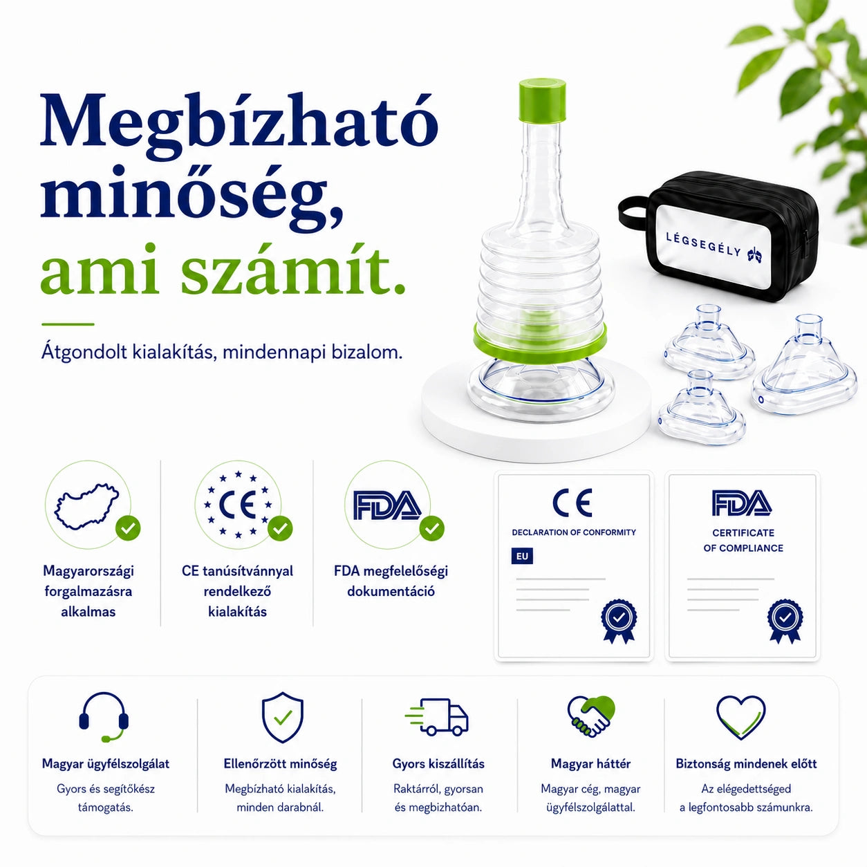 Légsegély™ - Vészhelyzeti szívóeszköz a légutak tisztítására - ErsteLuft™