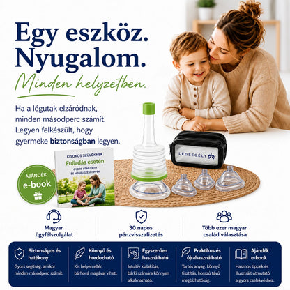 Légsegély™ - Vészhelyzeti szívóeszköz a légutak tisztítására - ErsteLuft™