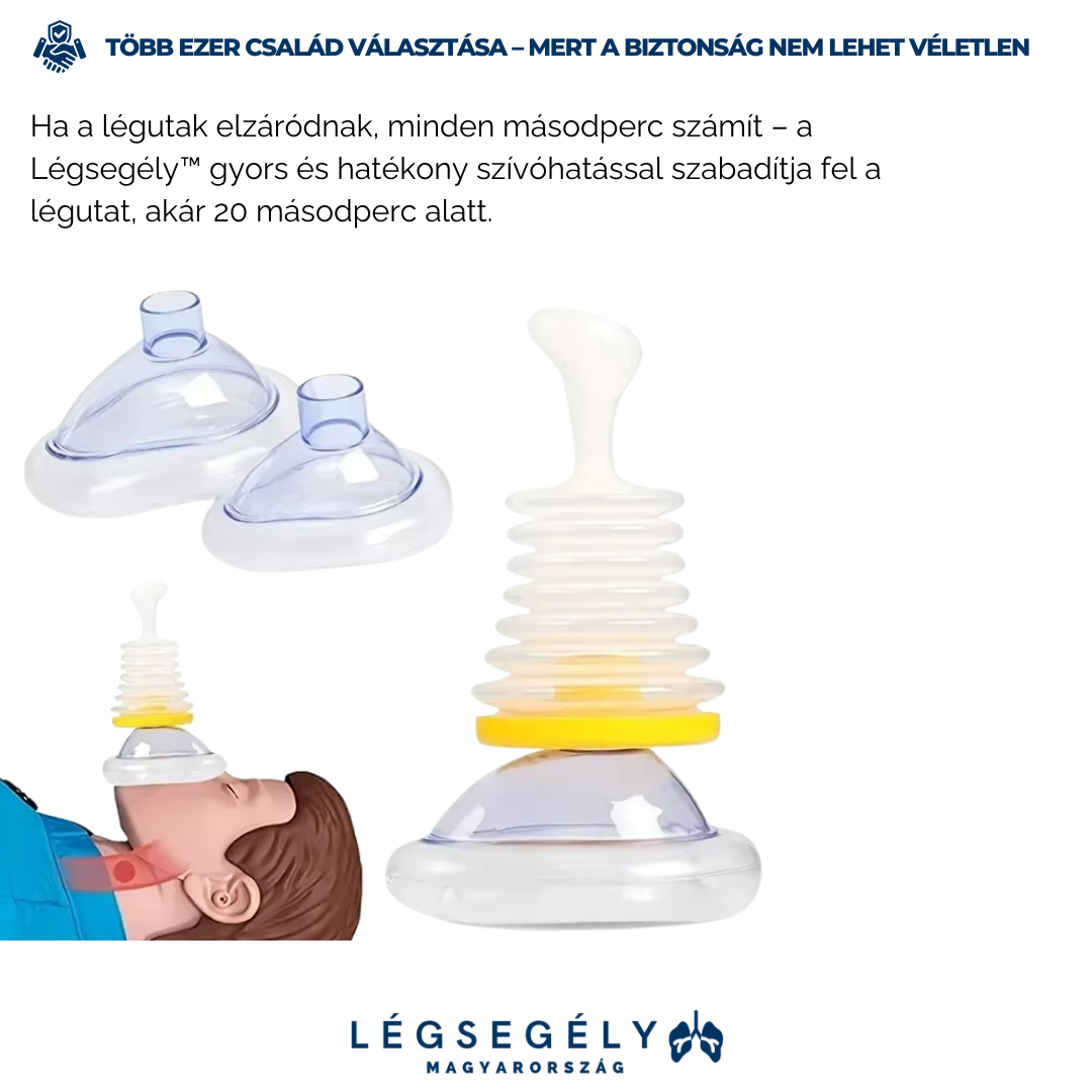 Légsegély™ - Vészhelyzeti szívóeszköz a légutak tisztítására - ErsteLuft™