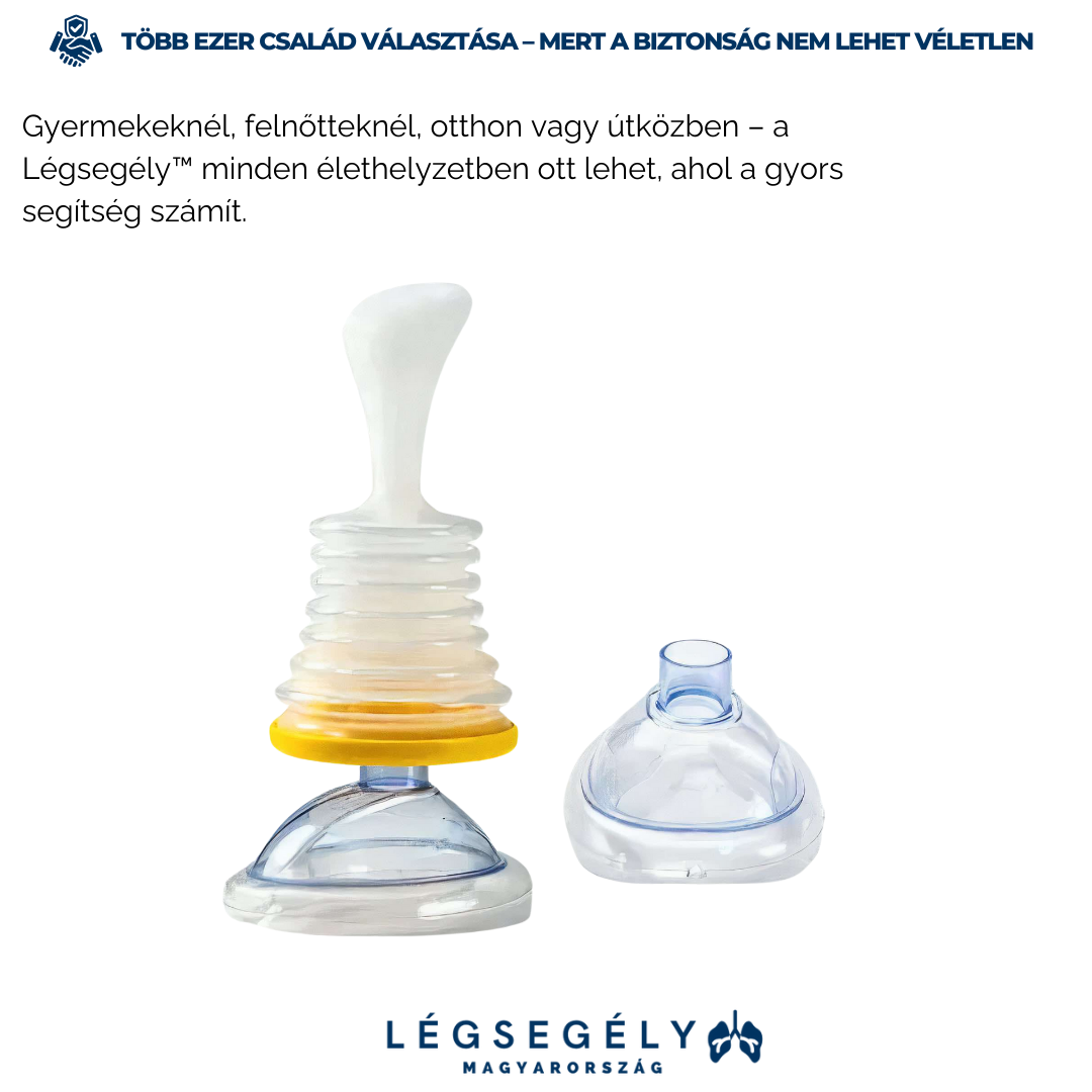 Légsegély™ - Vészhelyzeti szívóeszköz a légutak tisztítására - ErsteLuft™