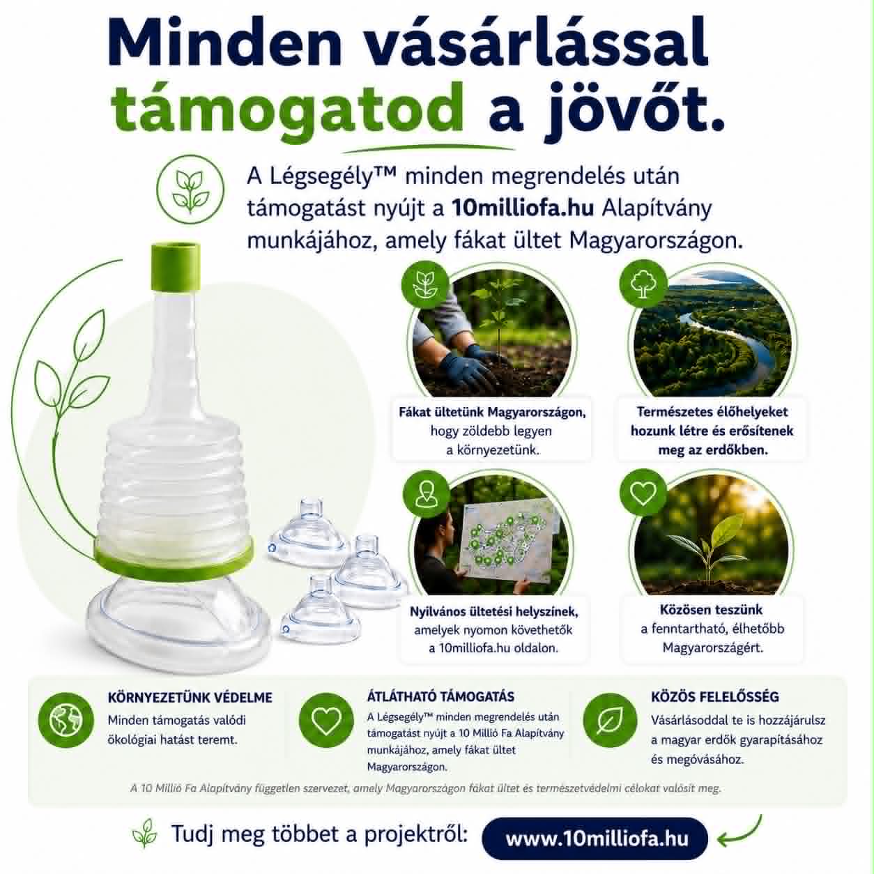 Légsegély™ - Vészhelyzeti szívóeszköz a légutak tisztítására