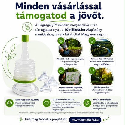 Légsegély™ - Vészhelyzeti szívóeszköz a légutak tisztítására